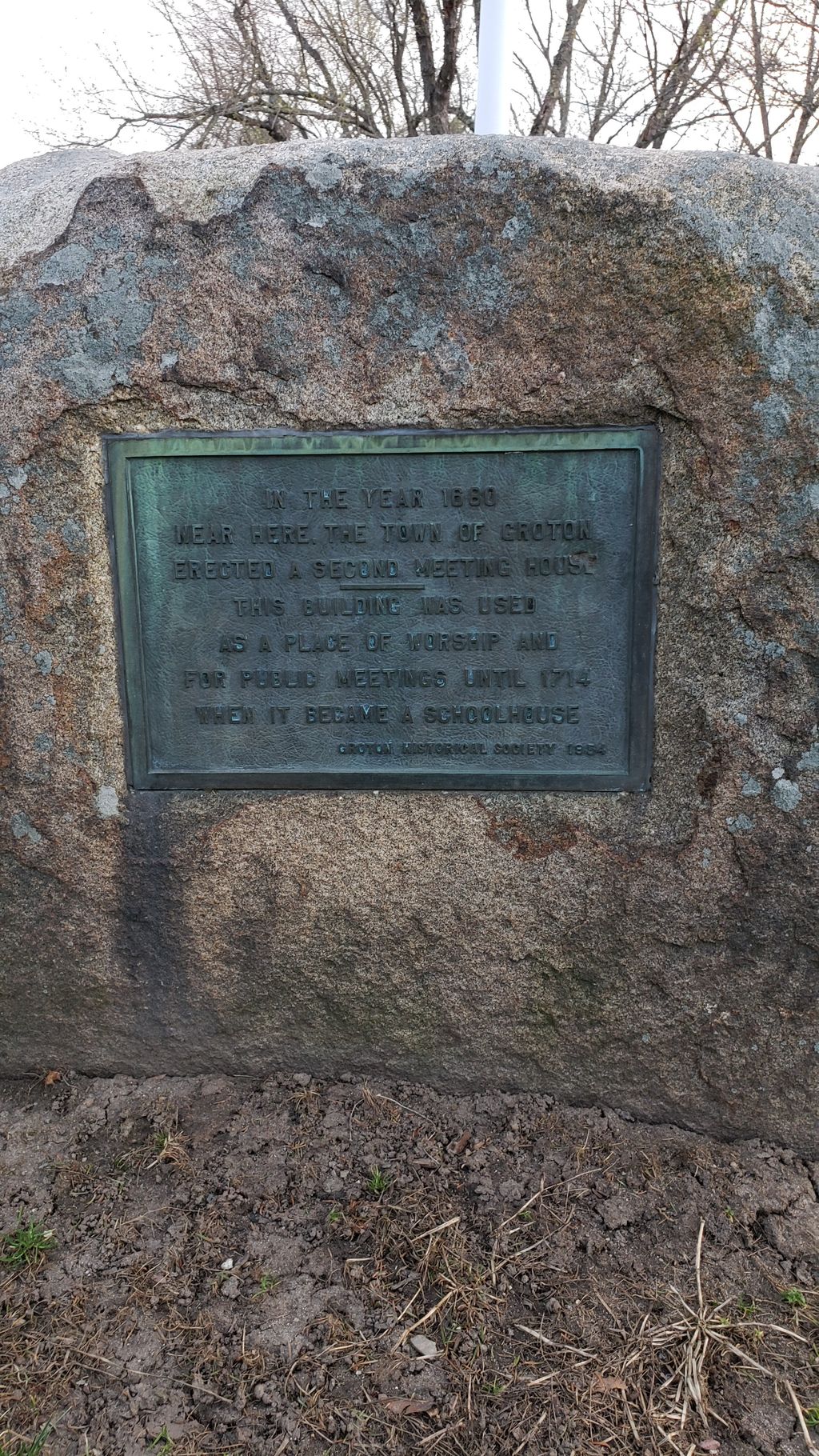 Groton's Second Meeting House site