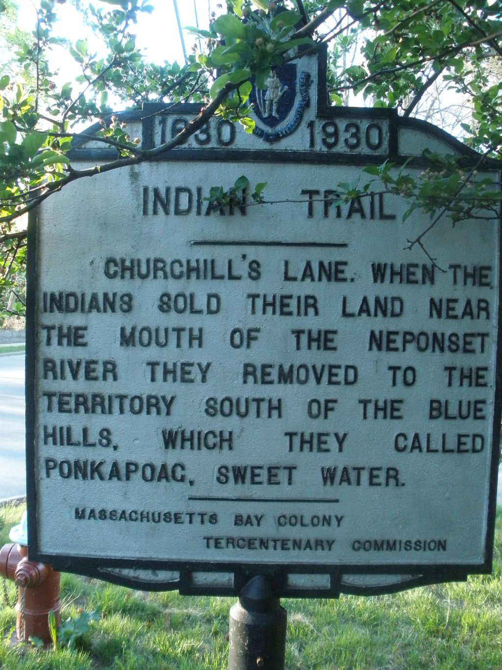 Indian Trail Historical Marker