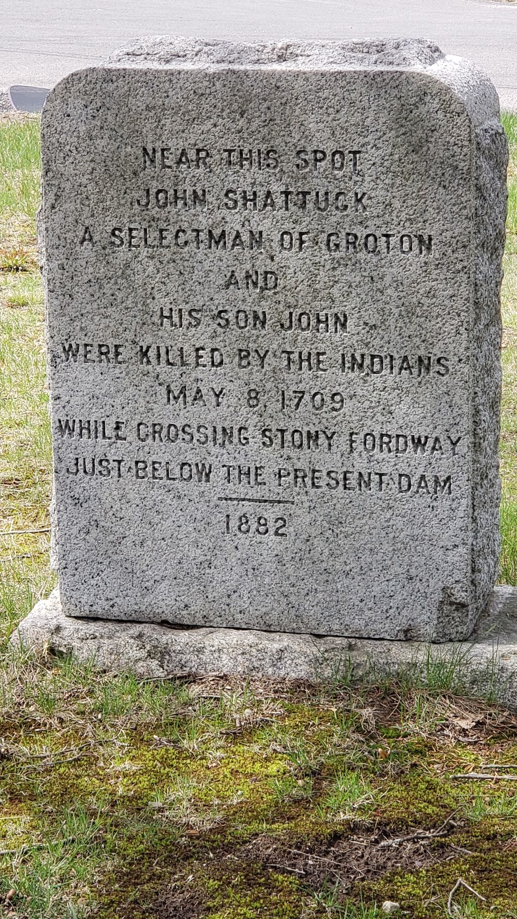 Original Groton Settlement Historical Marker