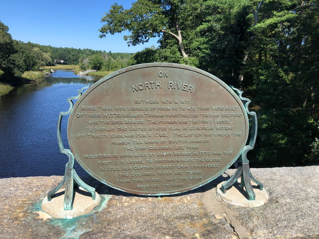 North River bridge, Hanover, Pembroke line.