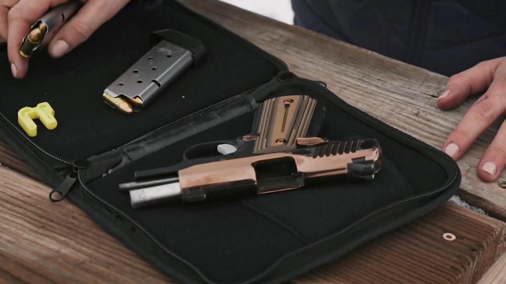 Secure the Firearm in a Case