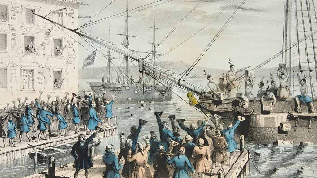 The Boston Tea Party and the Intolerable Acts