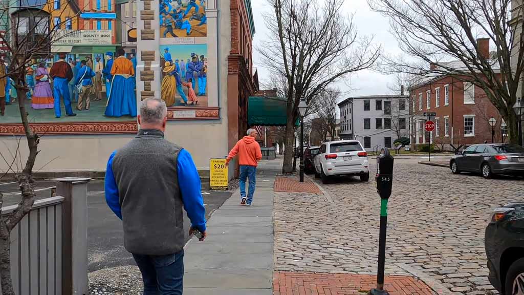 Cobblestone streets New Bedford