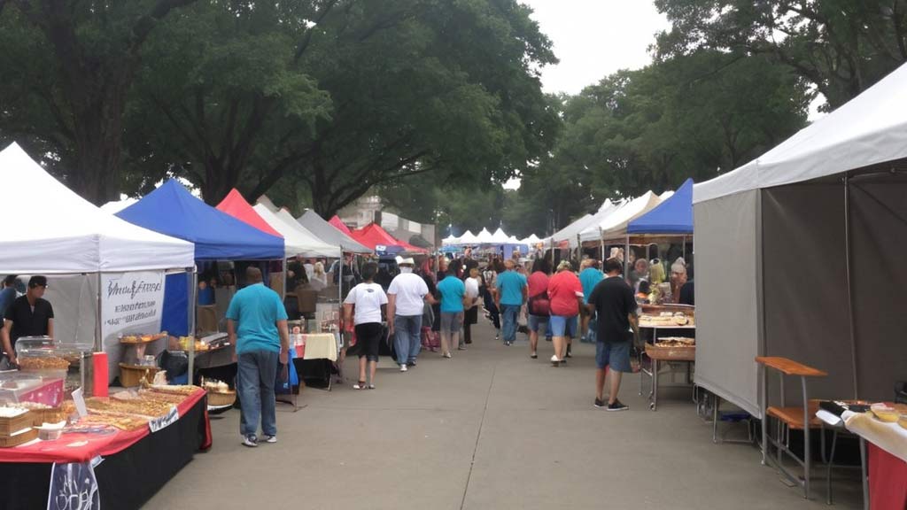 Vendor Booths and Food Stalls