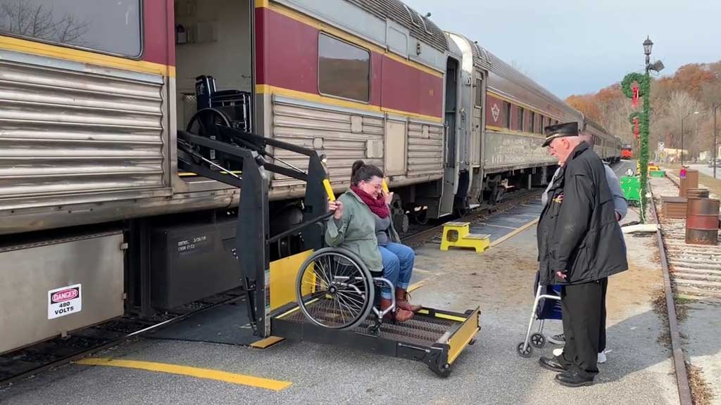 accessible seating train 