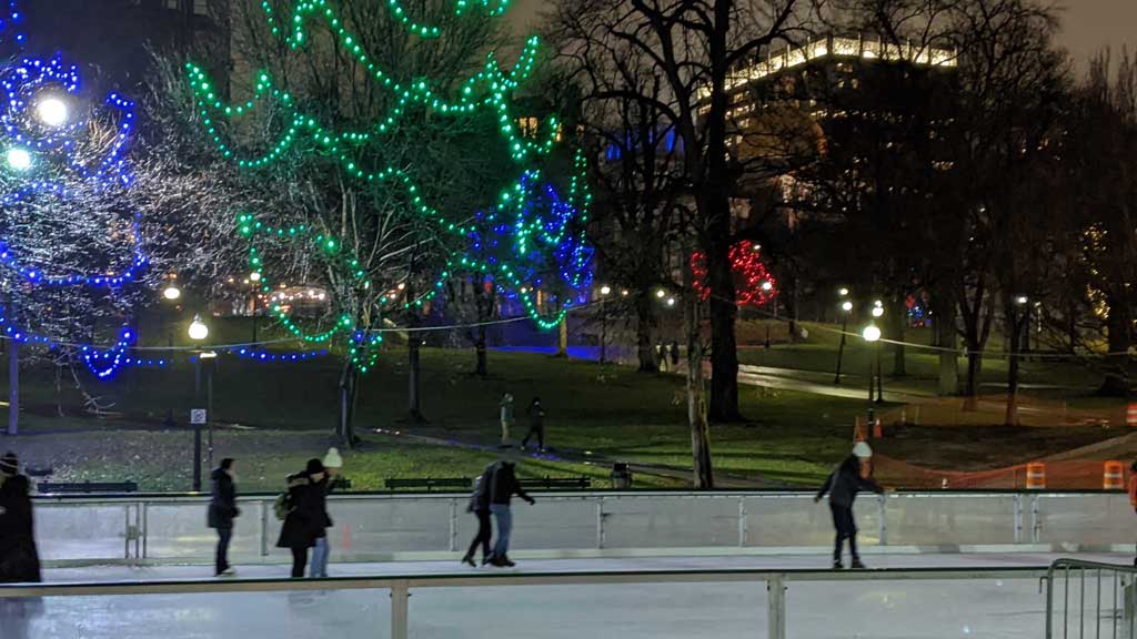 Boston Common Frog Pond Skating Spectacular