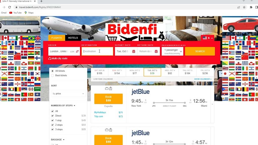 Flight Comparison Websites