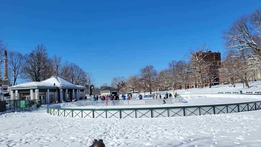 Ice Skating at Boston Common Frog Pond 