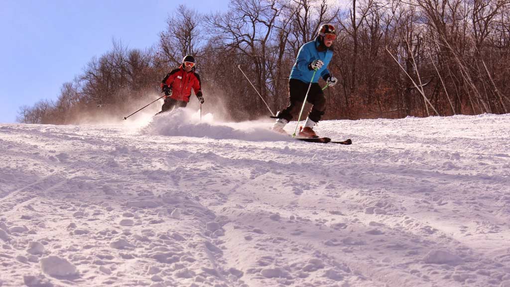 Skiing at Wachusett Mountain