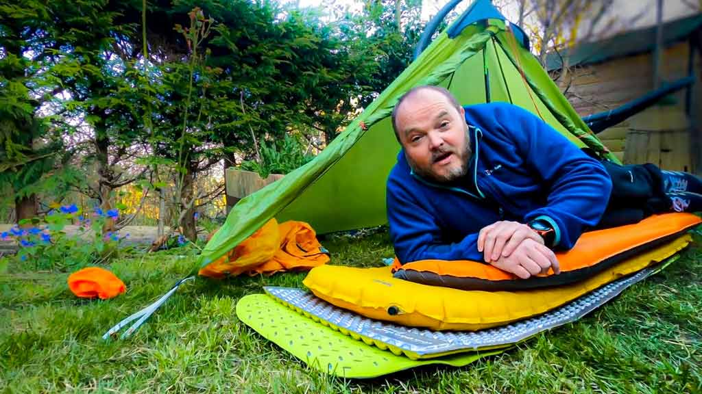 Tent, Sleeping Bag, and Sleeping Pad