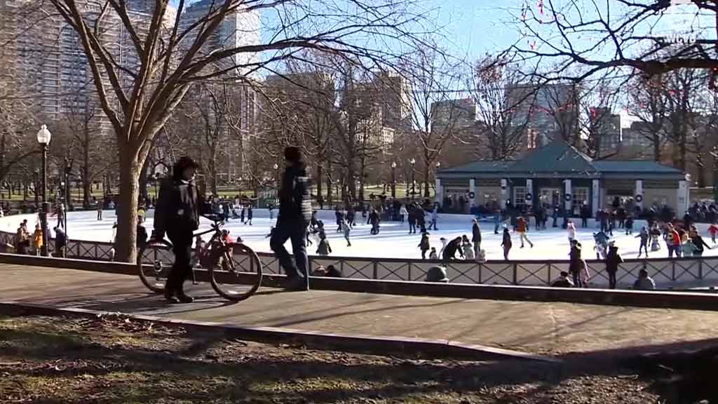 Ice Skating in Boston