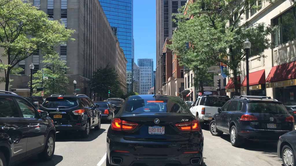 Parking in downtown Boston 