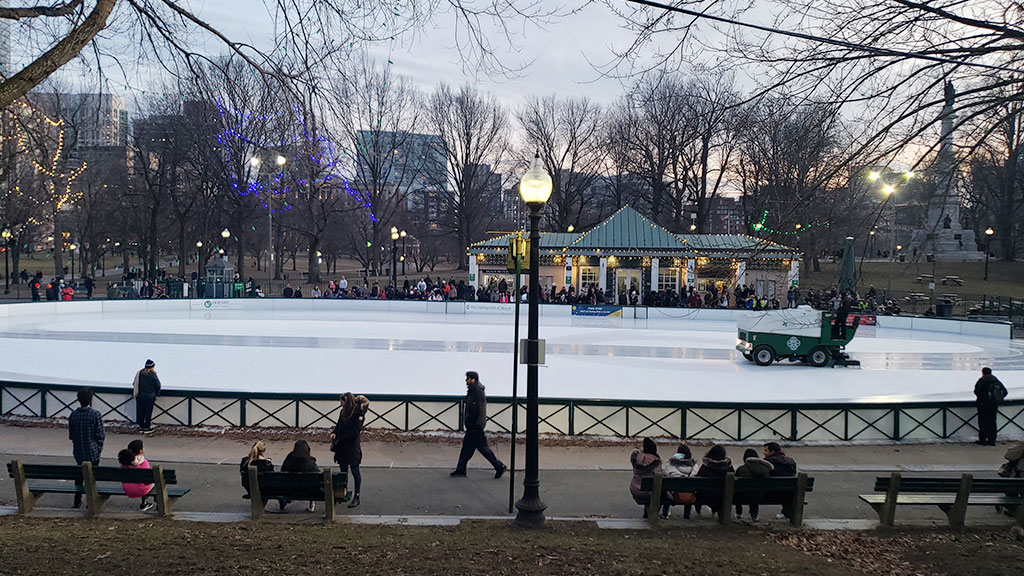 Ice Skating at Boston Common's Frog Pond