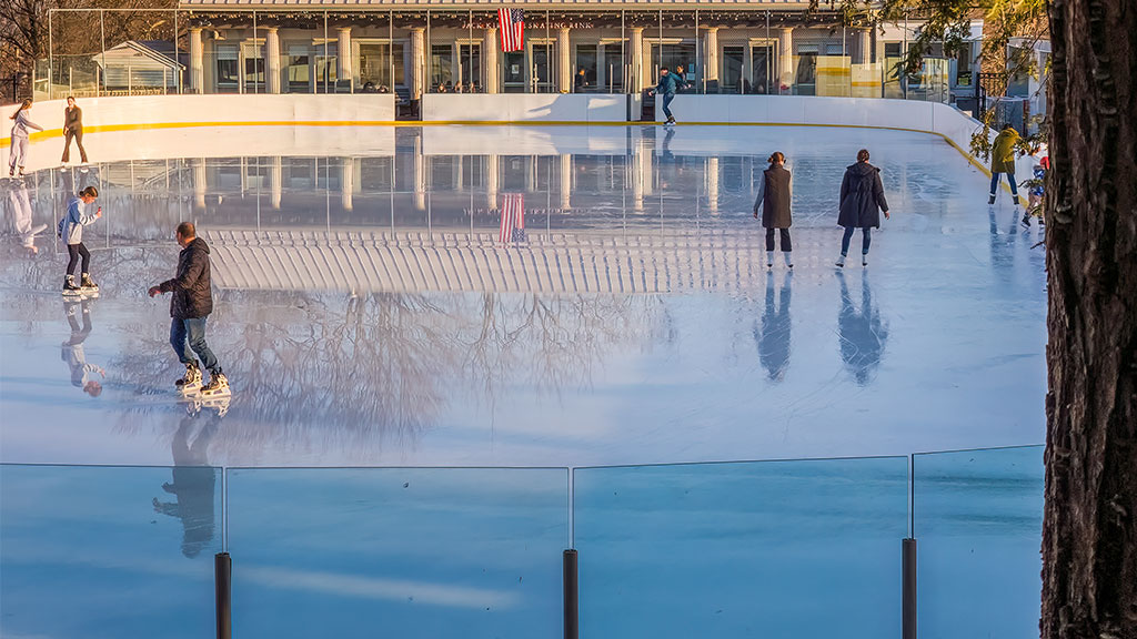 Ice Skating at Kirrane Rink in Brookline