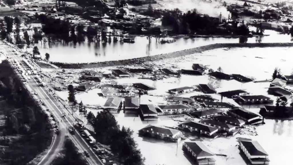May, 1948, Vanport Flood of north Portland