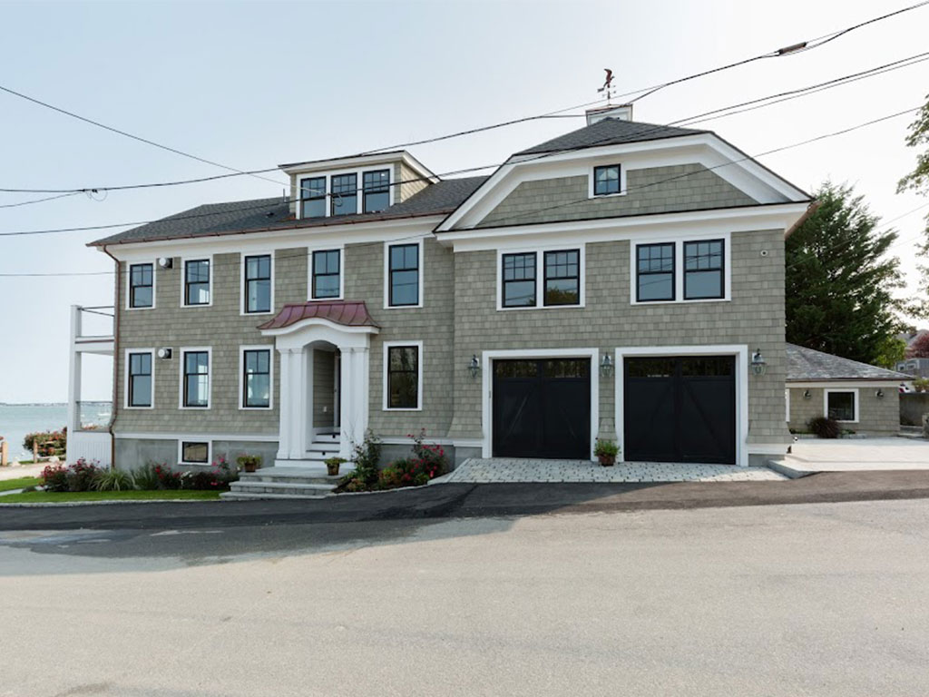 The beachfront home in Quincy