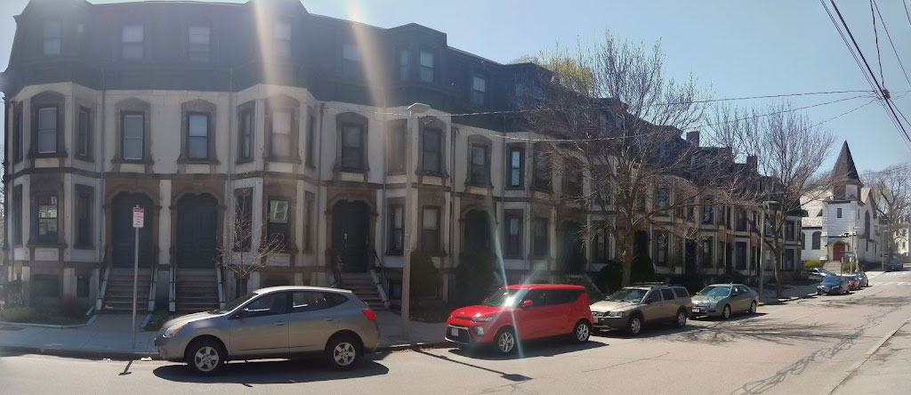 The historic row house in South End