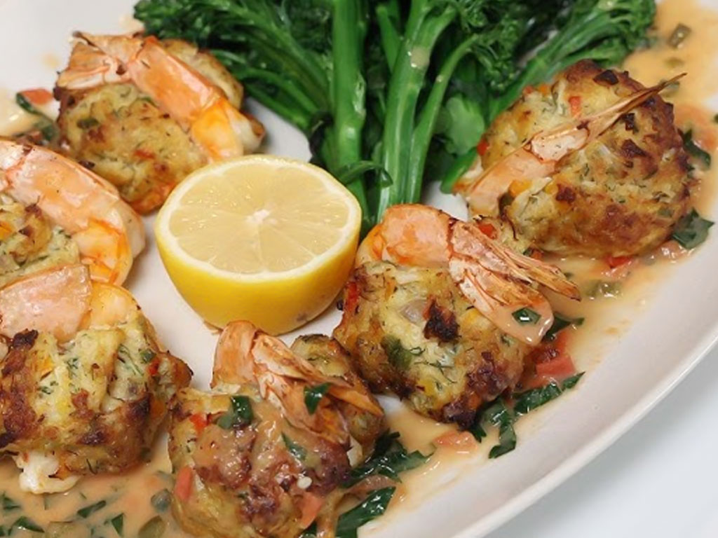 Baked Stuffed Shrimp with Mediterranean Flair