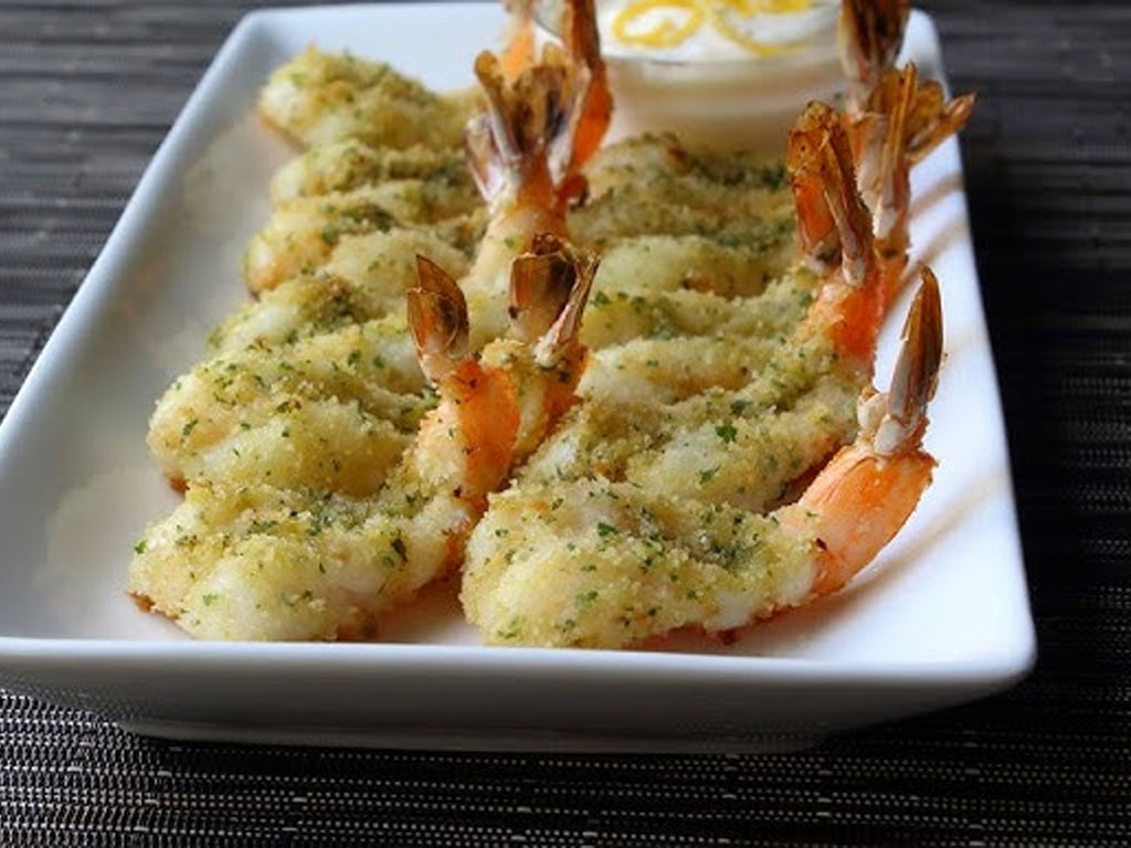 Herbed Baked Stuffed Shrimp