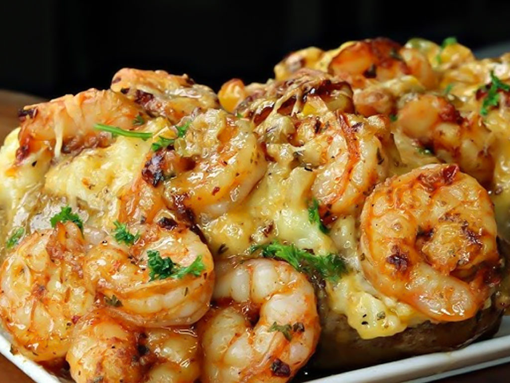 Savory Baked Stuffed Shrimp